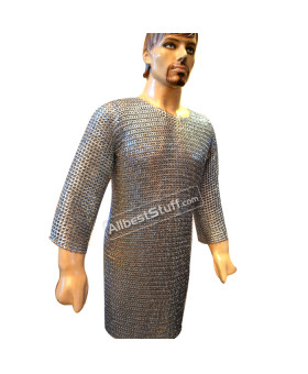 8 mm Full Flat Dome Pin Riveted Chainmail Hauberk Chest 42